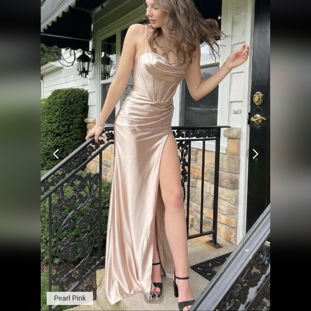 Champagne Prom Dress size 2